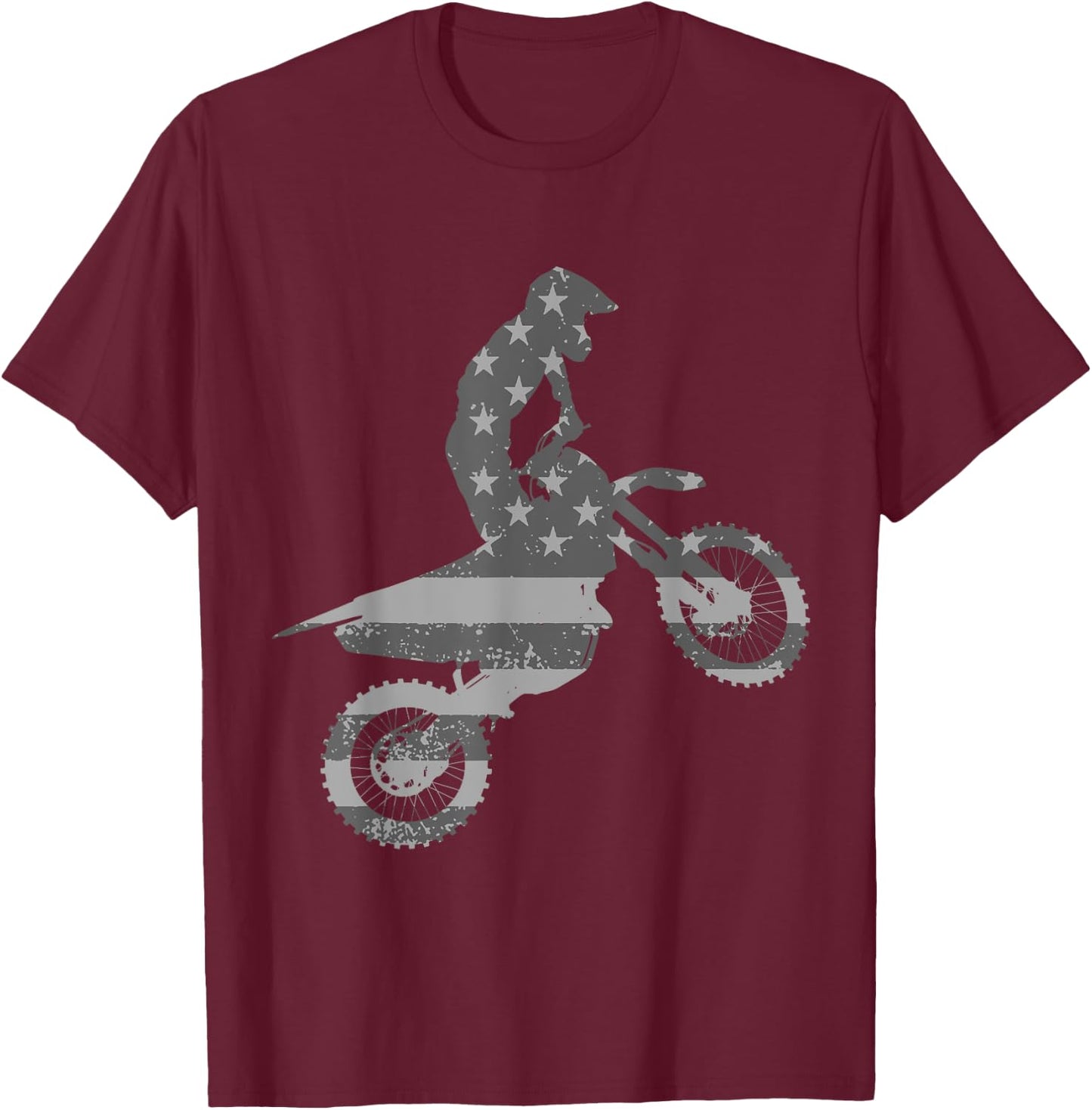 Dirt Bike Shirts For Boys Kids Motocross Camo Dirtbike T-Shirt - T-Shirt | Maroon