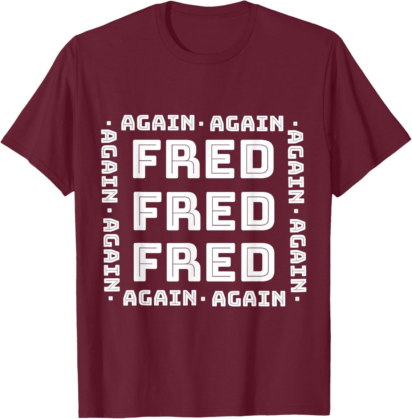 Fred Again Fred Again T-Shirt - T-Shirt | Maroon