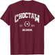 Choctaw OK | Oklahoma | Vintage Throwback T-Shirt - T-Shirt | Maroon