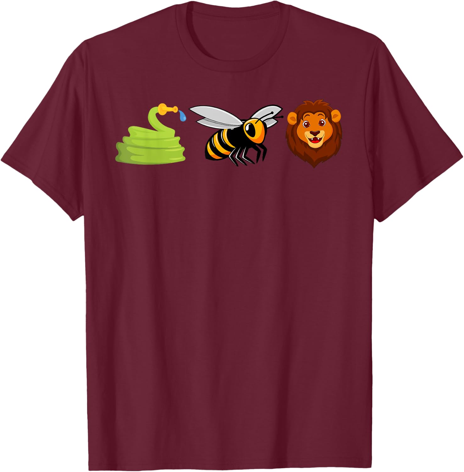 Hose Bee Lion Icons Funny Hoes Be Lying Pun Intended T-Shirt - T-Shirt | Maroon