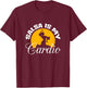Salsa Is My Cardio Dance Silhouette Moonlight T-Shirt - T-Shirt | Maroon
