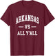 Arkansas - Throwback Design - Classic T-Shirt - T-Shirt | Maroon