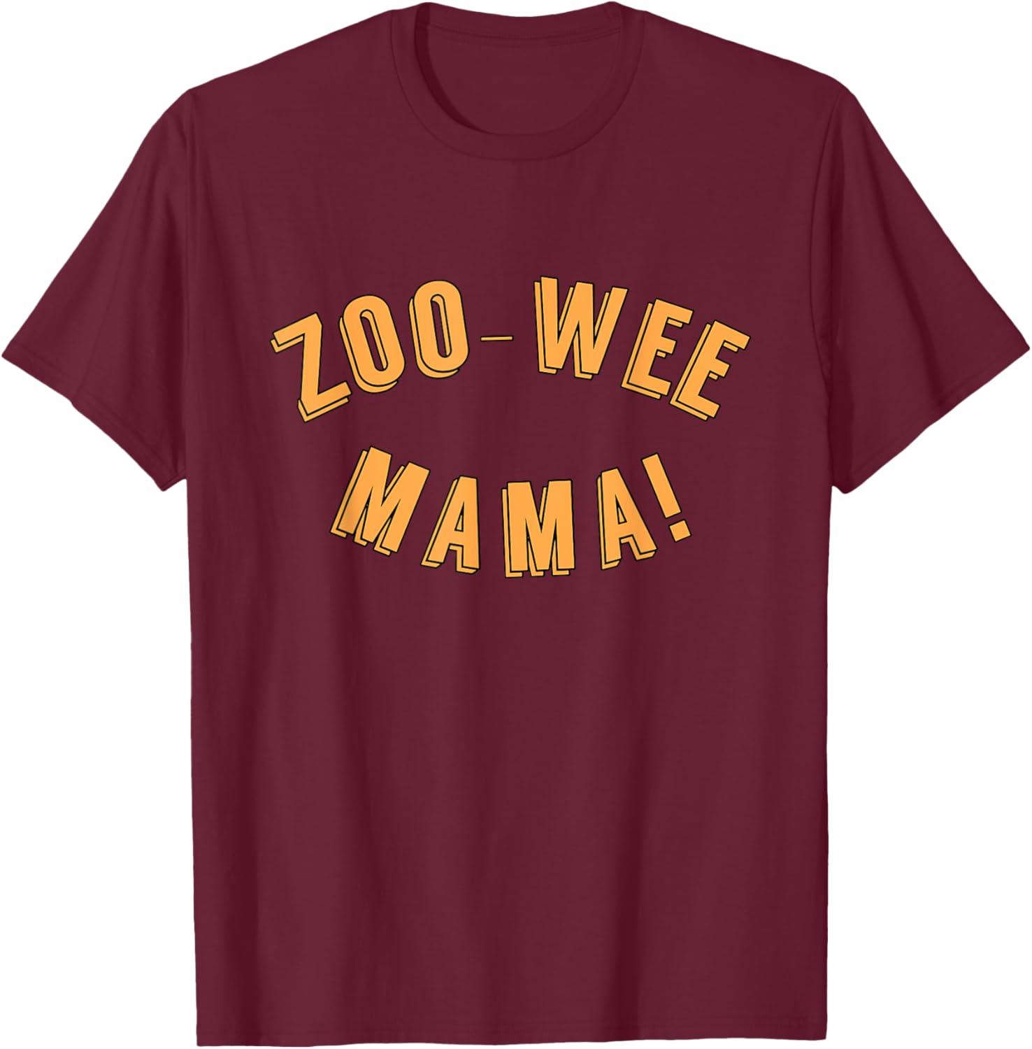 Zoo Wee Mama T-Shirt - T-Shirt | Maroon