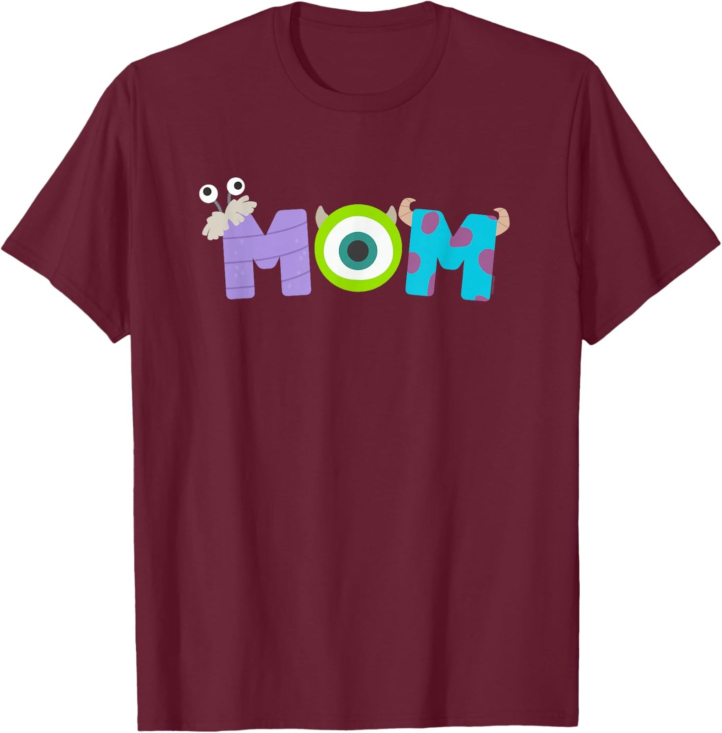Disney and Pixar’s Monsters, Inc. Mom Mother’s Day Birthday T-Shirt - T-Shirt | Maroon