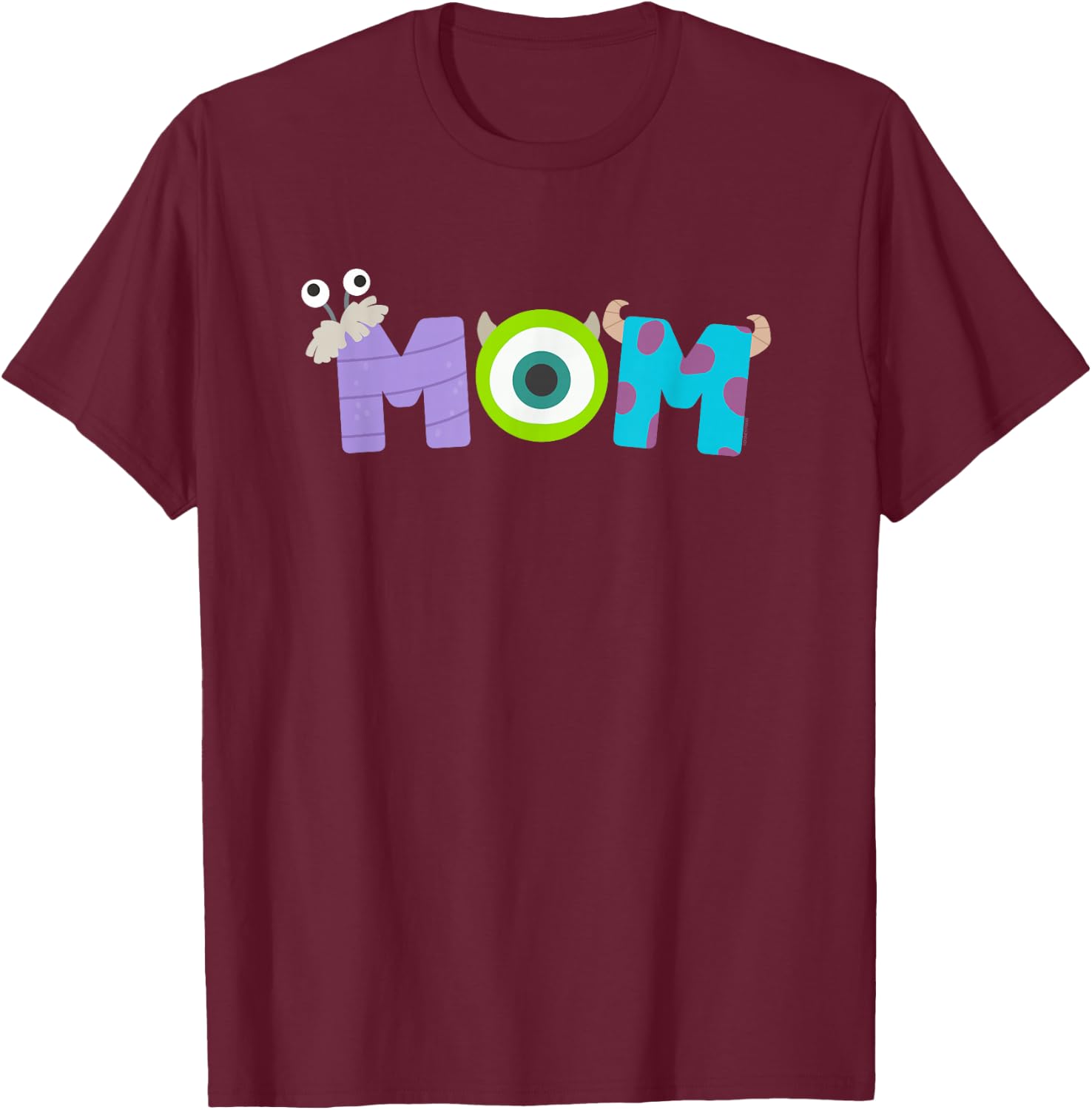 Disney and Pixar’s Monsters, Inc. Mom Mother’s Day Birthday T-Shirt - T-Shirt | Maroon