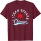 Logan Square Chicago T-Shirt - T-Shirt | Maroon