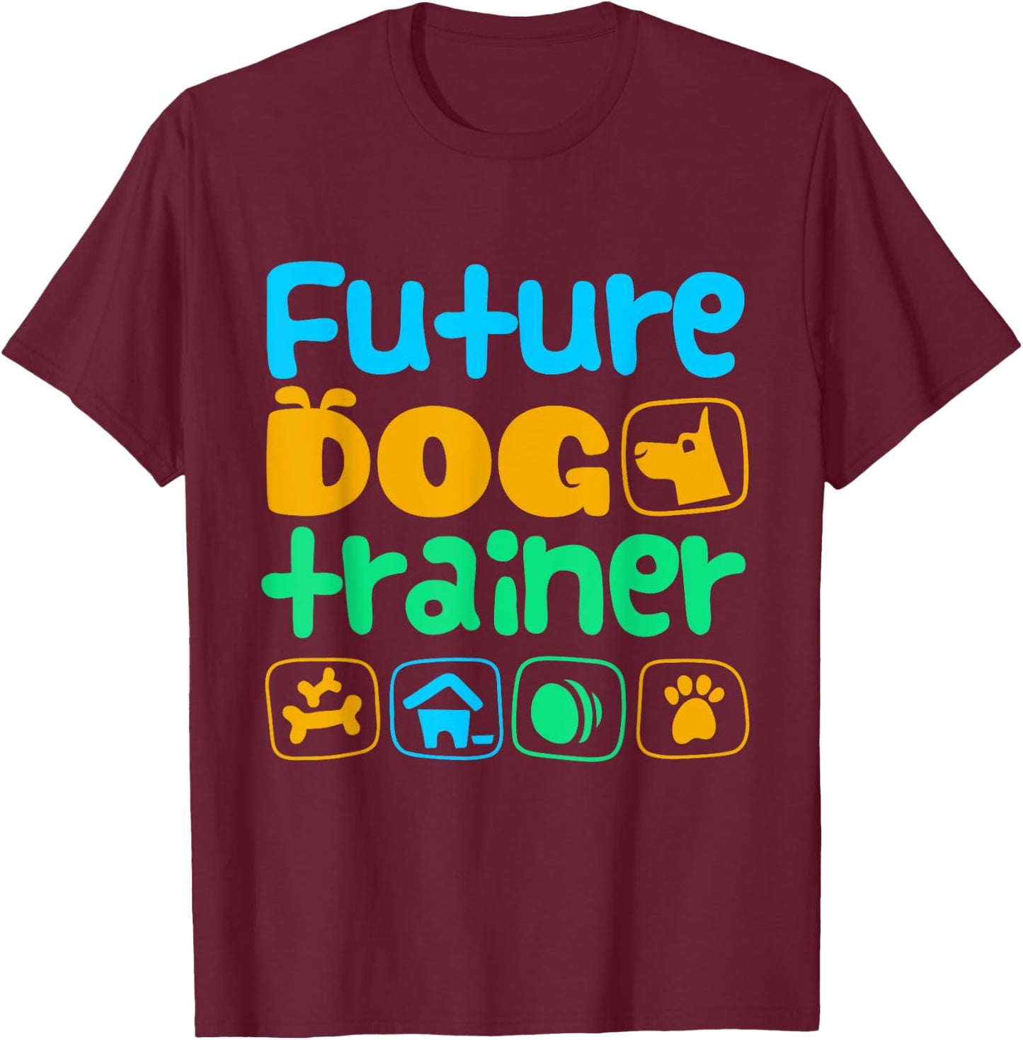 Future Dog Trainer Kid's T-Shirt - T-Shirt | Maroon
