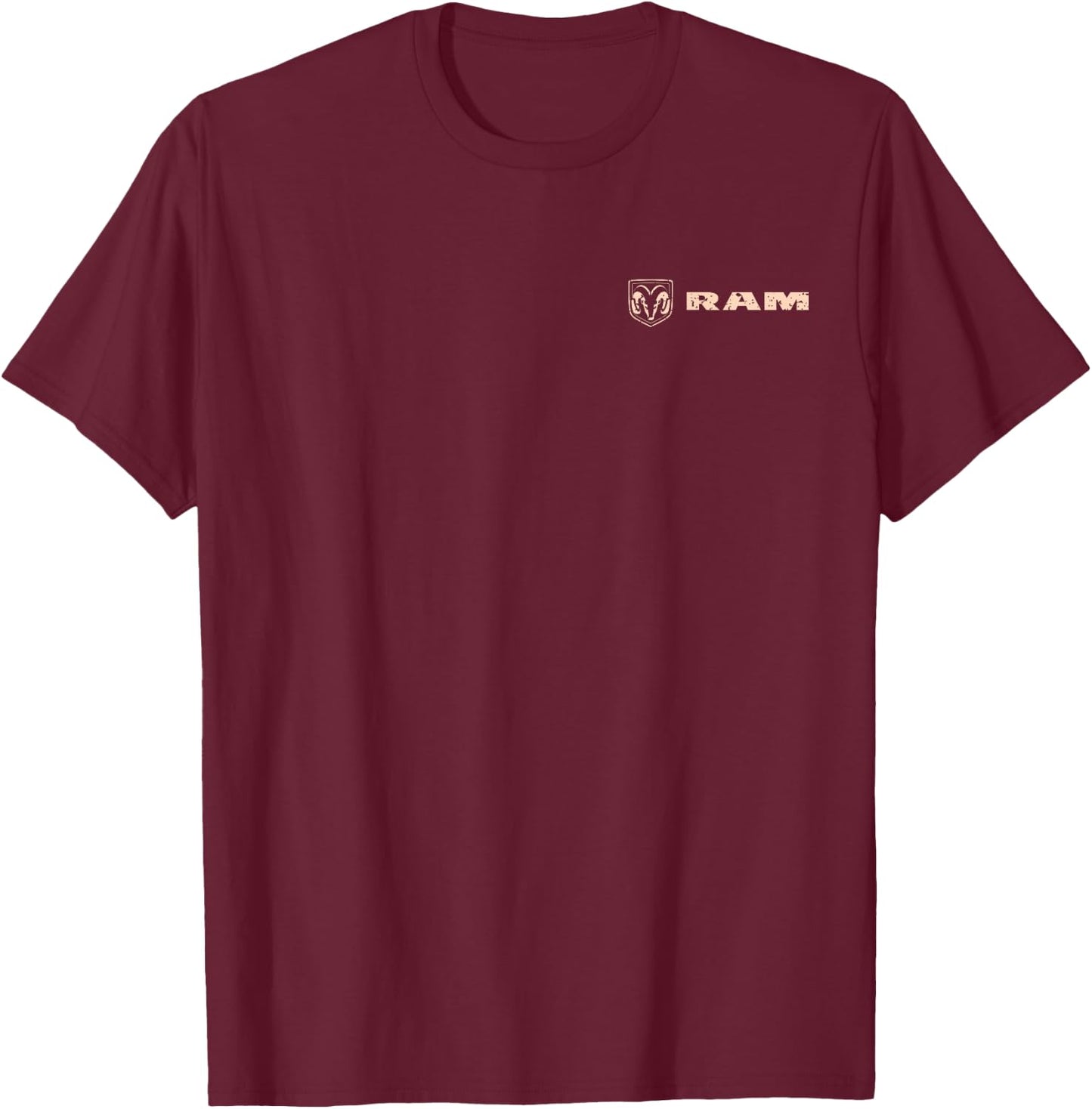 RAM Trucks Detroit to Nashville - Light Print (Front/Back) T-Shirt - T-Shirt | Maroon