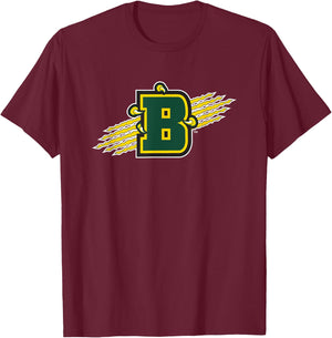 SUNY Brockport Golden Eagles B Logo T-Shirt - T-Shirt | Maroon