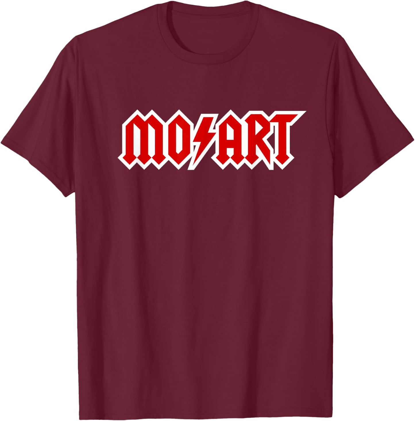 Classical music Wolfgang Amadeus Mozart music Hard Rock logo T-Shirt - T-Shirt | Maroon