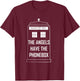 ''The angels have the phonebox'' T-Shirt - T-Shirt | Maroon