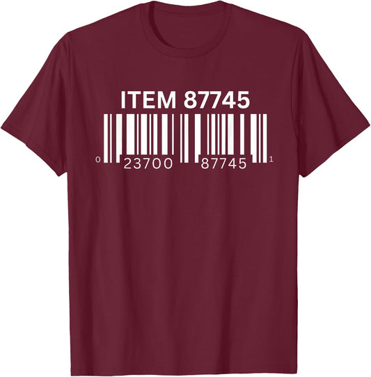 Rotisserie Chicken Barcode Scan, Funny Video T-Shirt - T-Shirt | Maroon