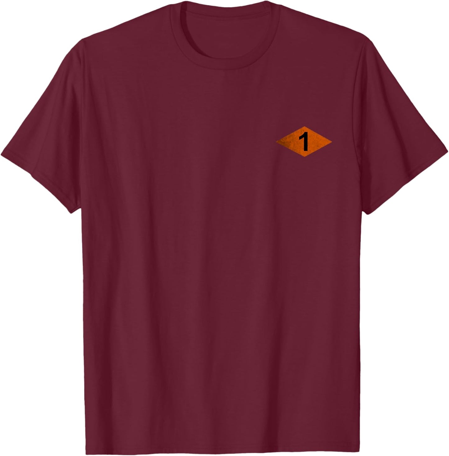 Vintage Ranger Diamond 1st Battalion RLTW Logo Veteran Papa T-Shirt - T-Shirt | Maroon