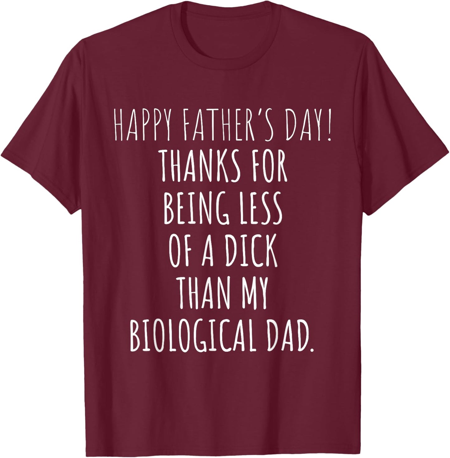 Funny Step-Dad Father's Day Gift Bonus Papa T-Shirt - T-Shirt | Maroon