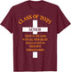 Senior Class of 2025 Cross Graduation Faith in God T-Shirt - T-Shirt | Maroon
