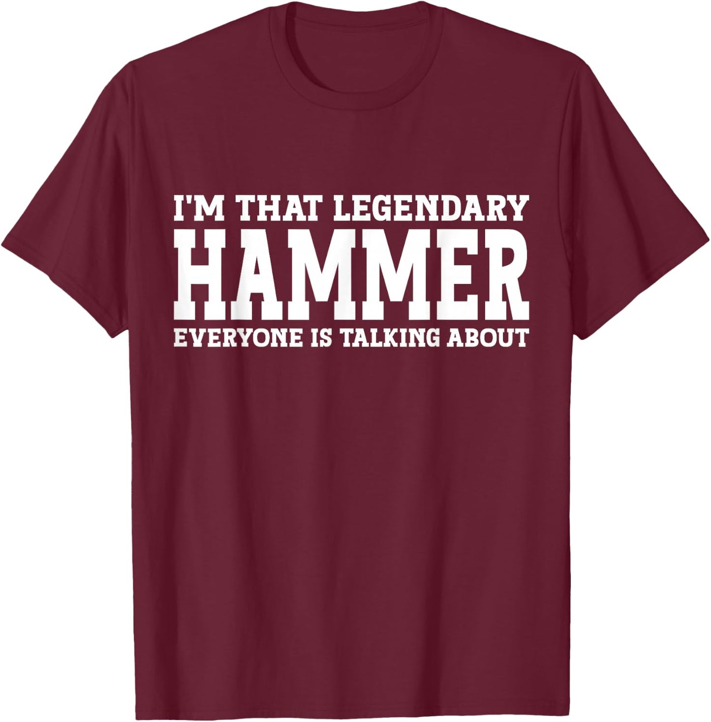 Hammer Surname Funny Team Family Last Name Hammer T-Shirt - T-Shirt | Maroon