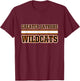 Greater Latrobe Wildcats Horizontal Stripes T-Shirt - T-Shirt | Maroon