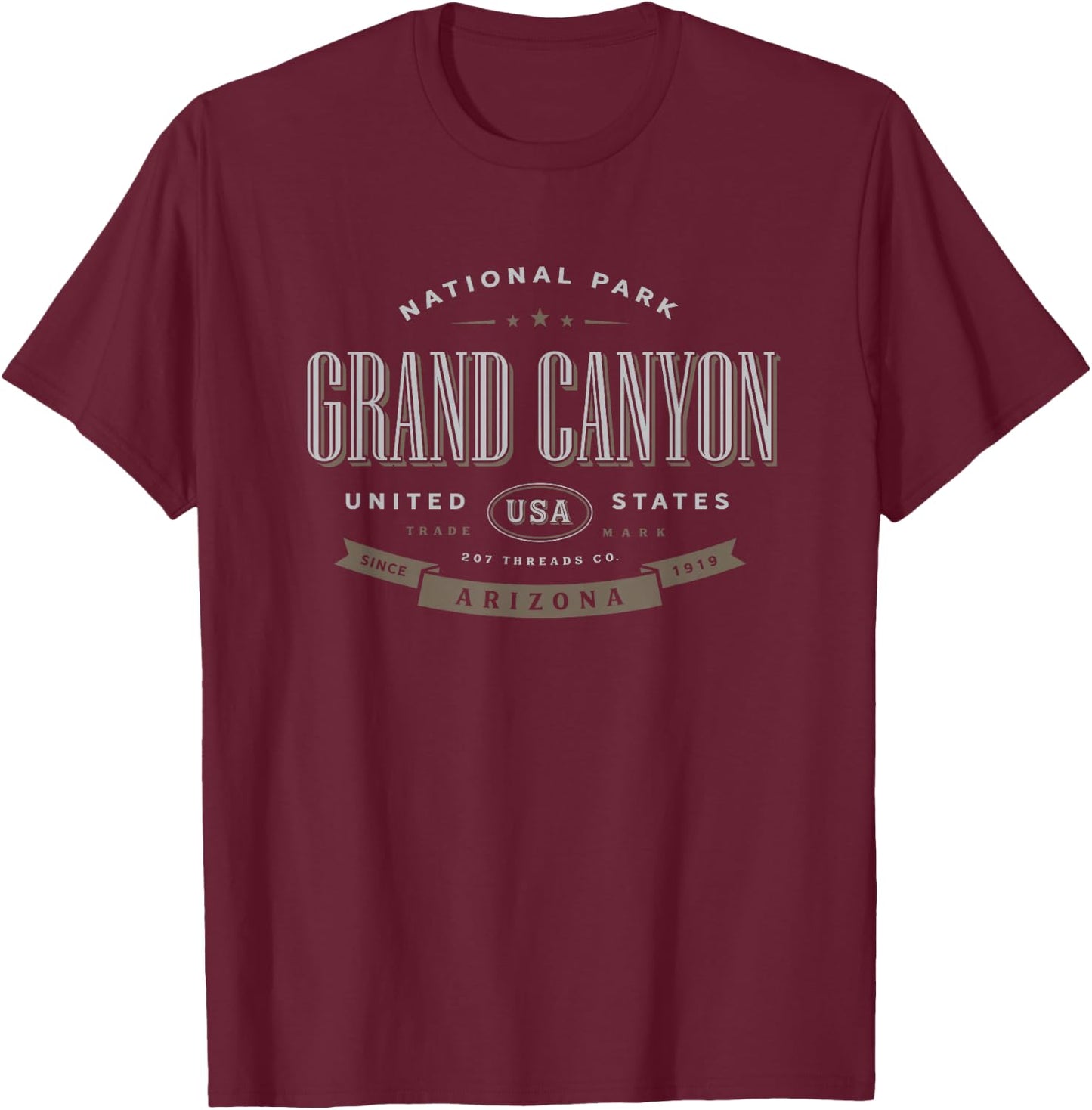Grand Canyon National Park Vacation Souvenir T-Shirt - T-Shirt | Maroon