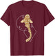 Leopard Shark Ocean Vintage Design T-Shirt - T-Shirt | Maroon