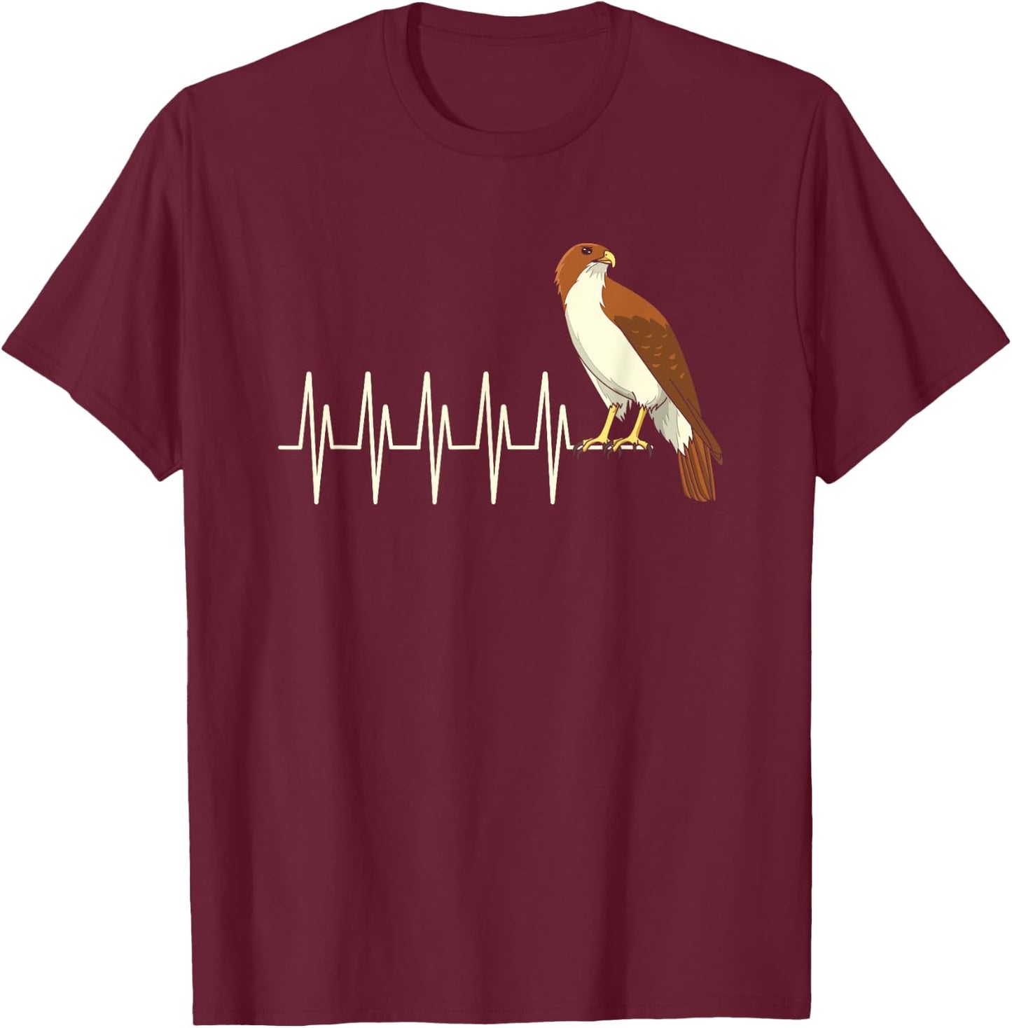 Red Tailed Hawk Enthusiast Gift T-Shirt - T-Shirt | Maroon