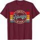 Best Grumpy Ever Vintage Retro Father's Day Gift T-Shirt - T-Shirt | Maroon
