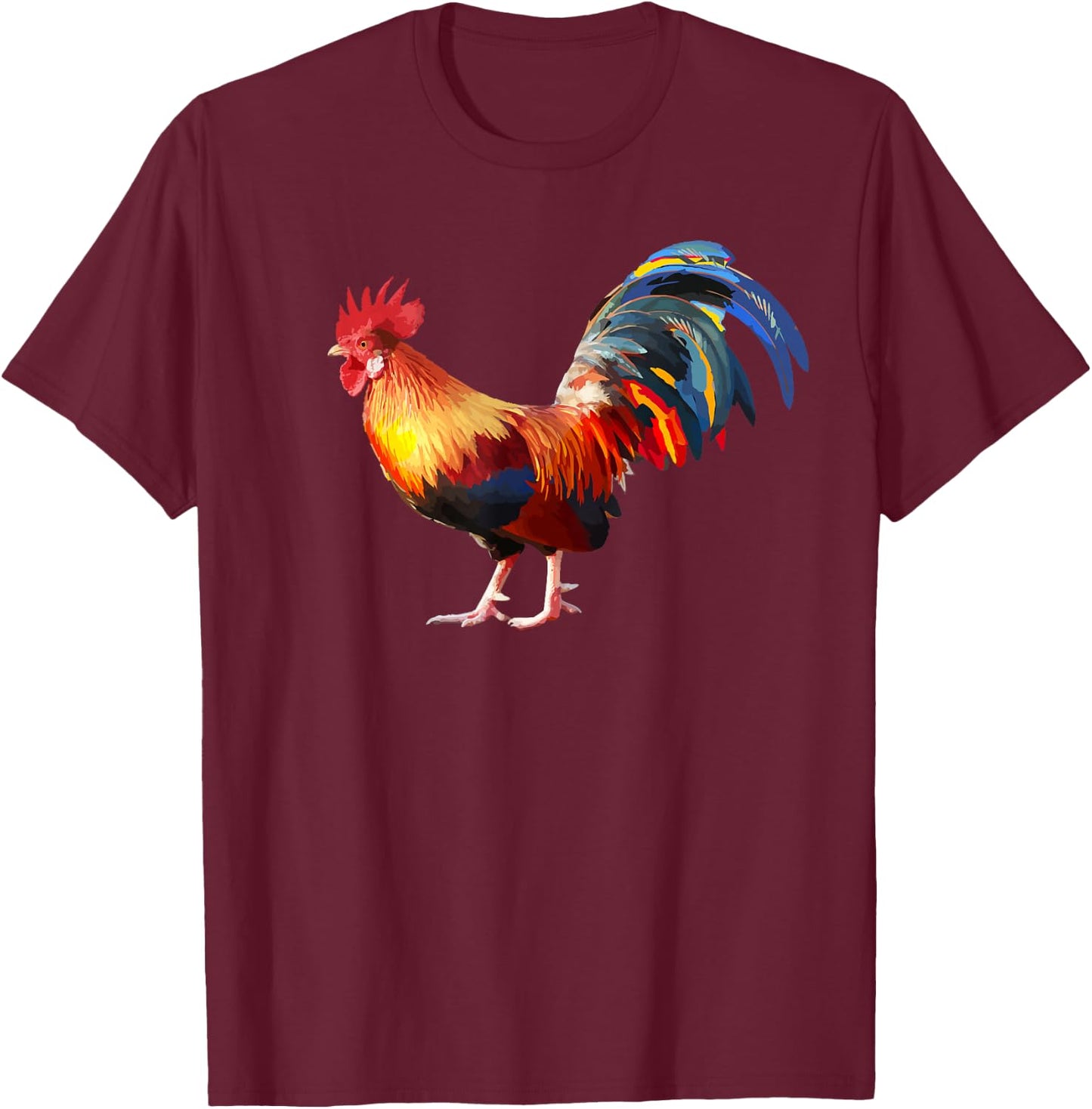 Rooster Country Decor Chicken Gallo Gifts Rooster T-Shirt - T-Shirt | Maroon