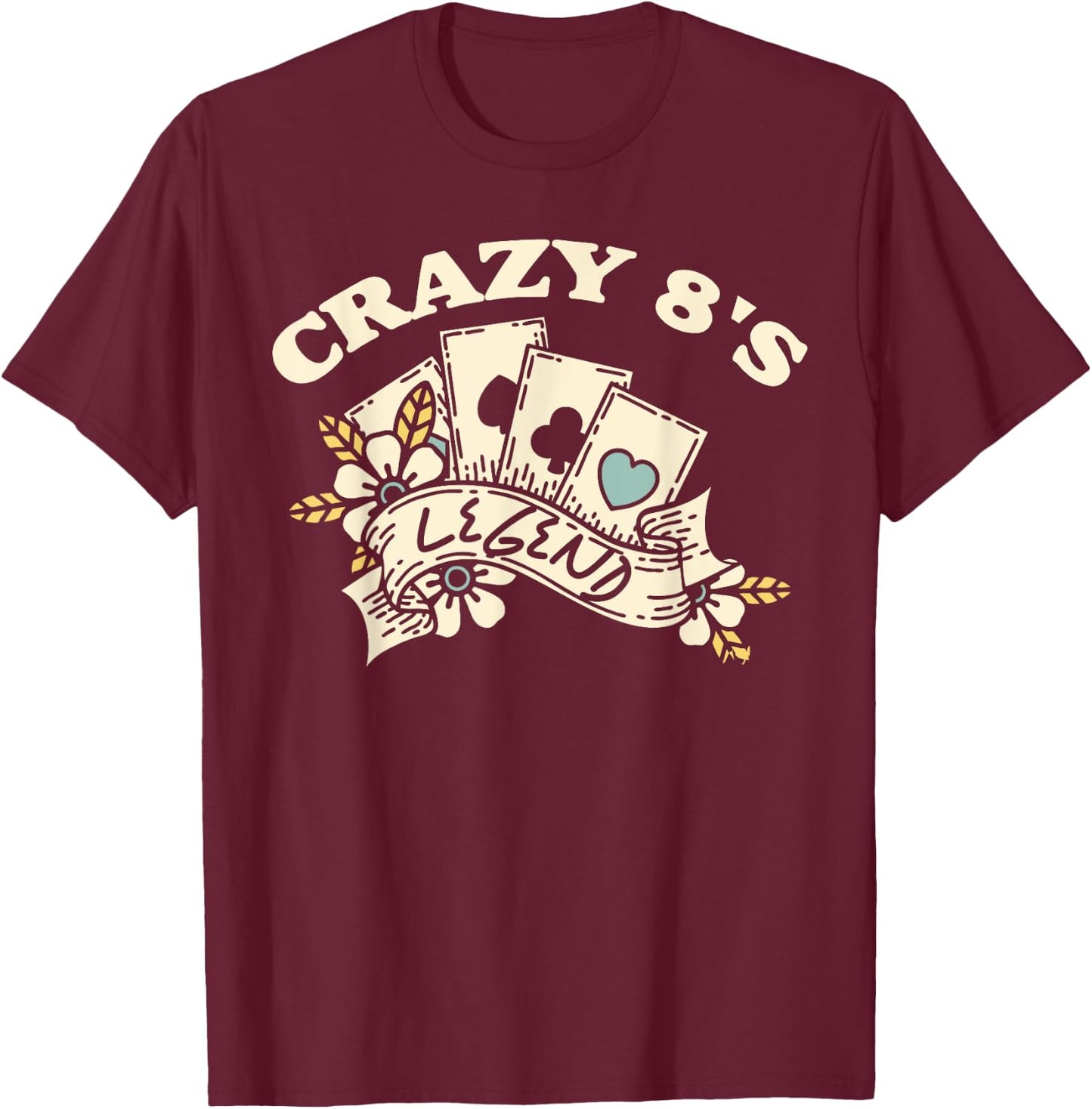 Crazy 8's Legend T-Shirt - T-Shirt | Maroon