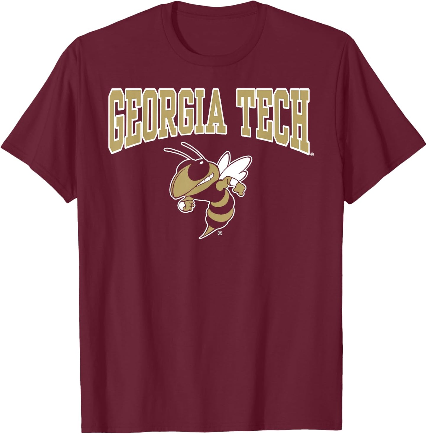 Georgia Tech Yellow Jackets Buzz Navy Officially Licensed T-Shirt - T-Shirt | Maroon