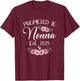 Promoted To Nonna 2025 Mother's Day Soon To Be Mom Pregnancy T-Shirt - T-Shirt | Maroon