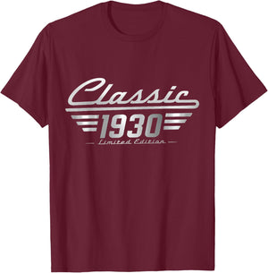 Classic 1930 Limited Edition Vintage Car Birthday Men T-Shirt - T-Shirt | Maroon