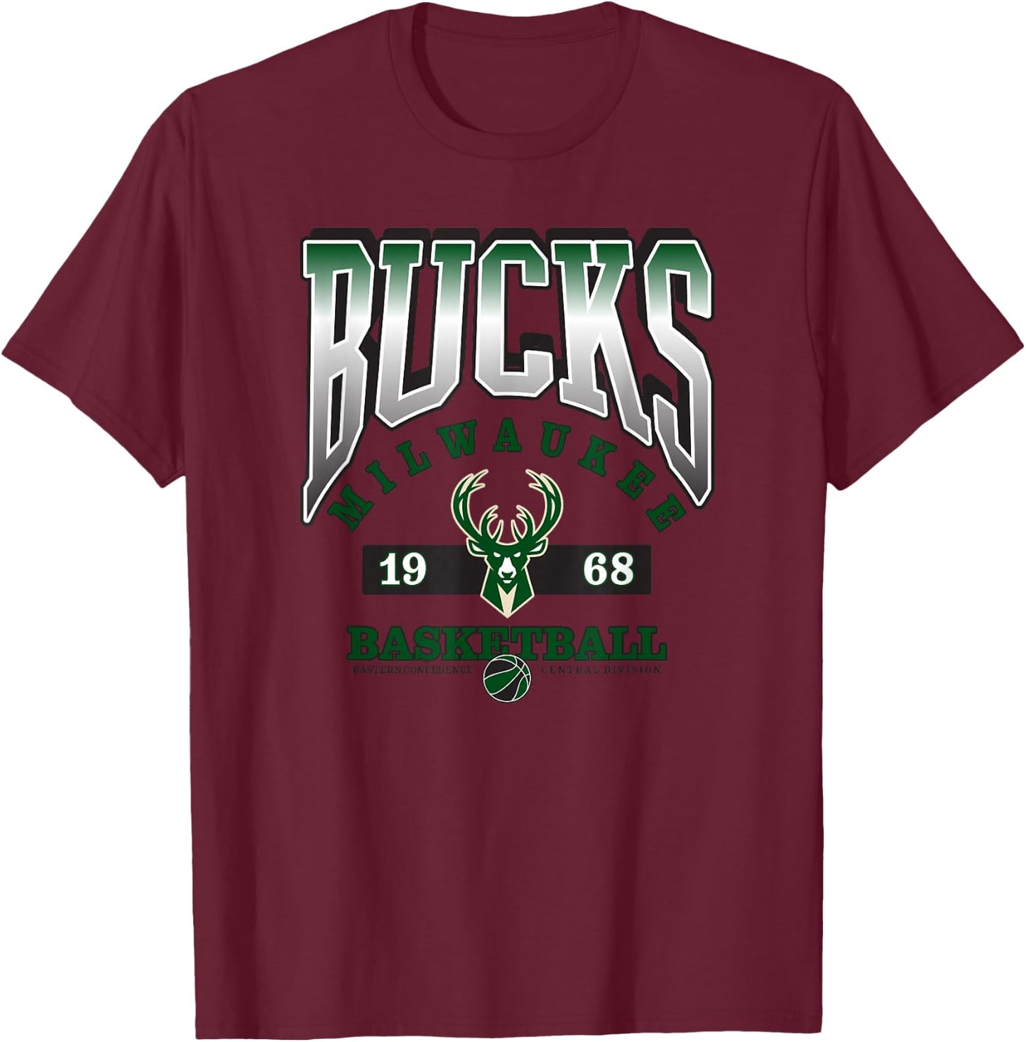 NBA Milwaukee Bucks Homecourt Advantage T-Shirt - T-Shirt | Maroon
