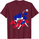 Haiti Soccer Fans Jersey Pride Proud Haitian Football Lovers T-Shirt - T-Shirt | Maroon
