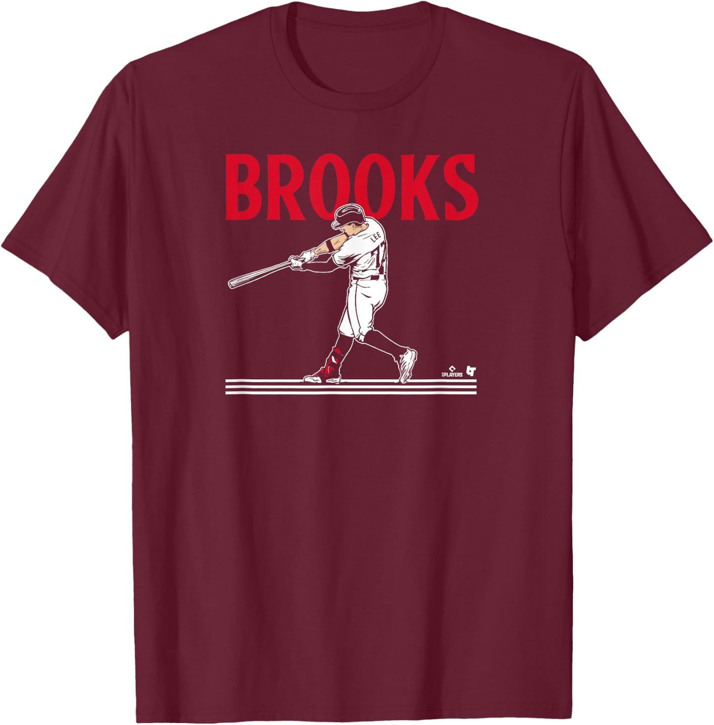 Brooks Lee - Slugger Swing - Minnesota Baseball T-Shirt - T-Shirt | Maroon