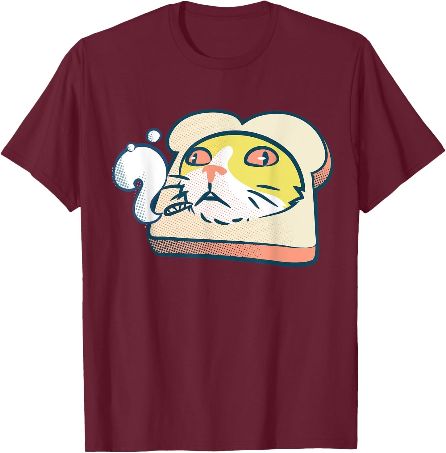 Cat in Bread Smoker Joint 420 Gift Weed Cannabis Women T-Shirt - T-Shirt | Maroon