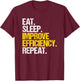 Industrial Engineering Eat Sleep Industrial Engineer T-Shirt - T-Shirt | Maroon