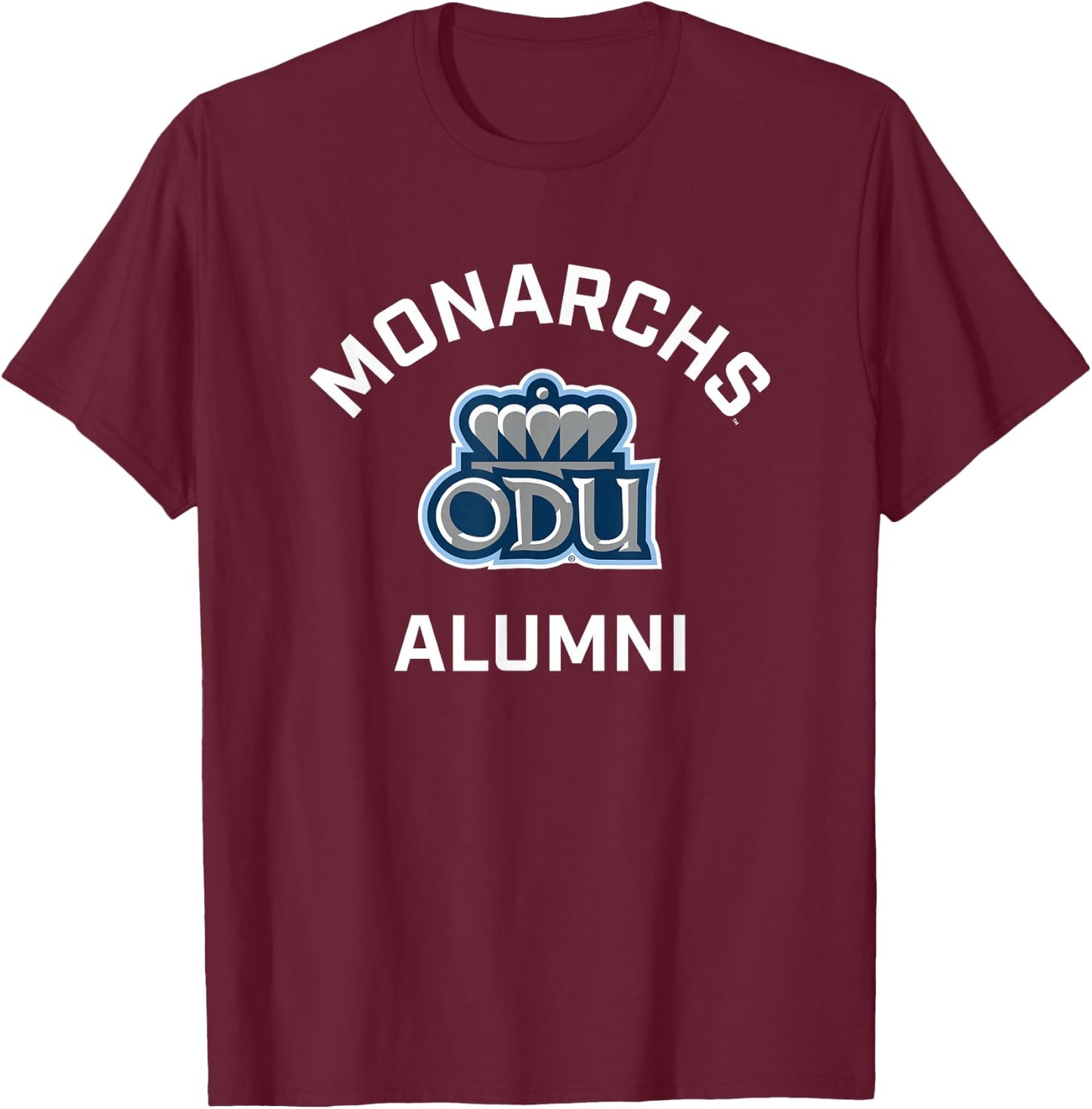 Old Dominion University ODU Monarchs Arched Alumni T-Shirt - T-Shirt | Maroon