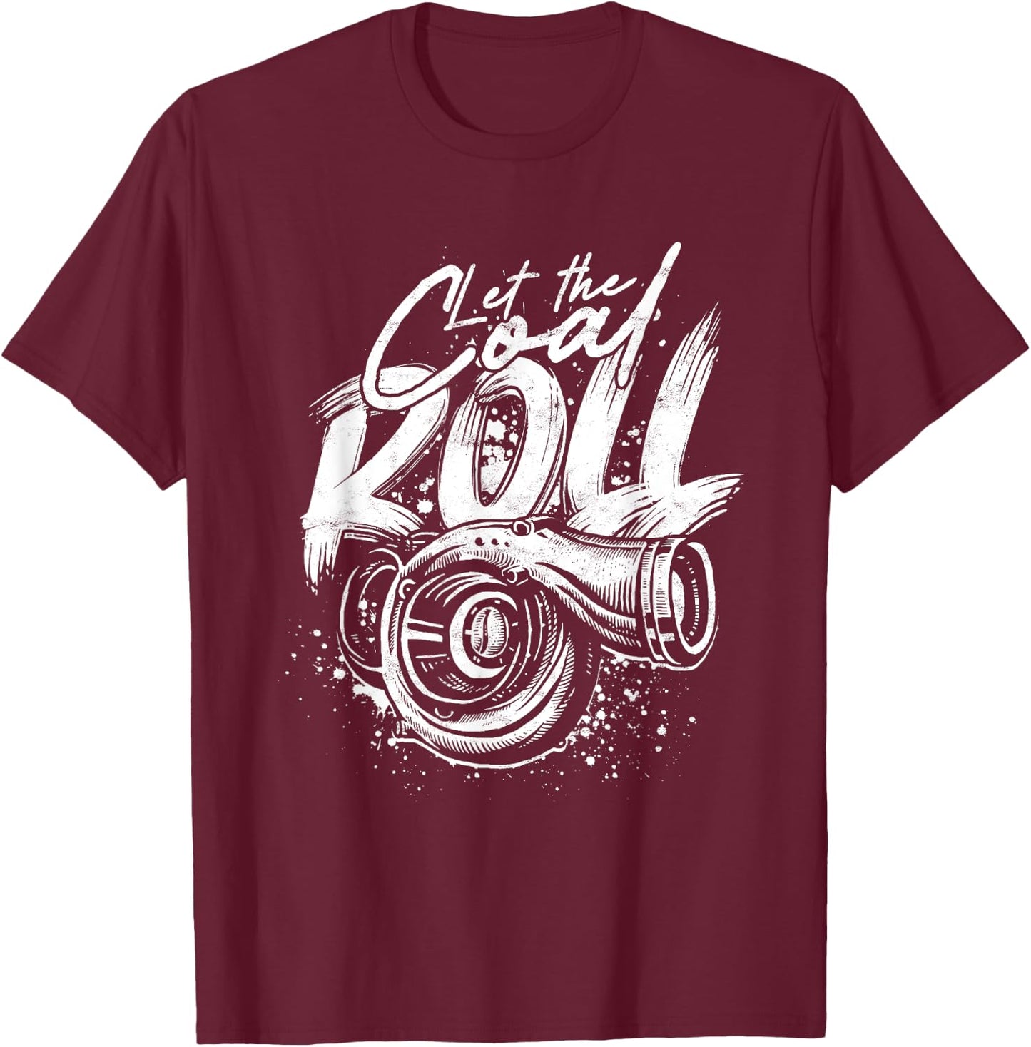 Diesel Rolling Coal Diesel Truck USA Turbo Diesel Roll Coal T-Shirt - T-Shirt | Maroon