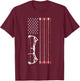American Flag Hunter Archery Women Men Bow Hunting T-Shirt - T-Shirt | Maroon
