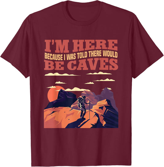 Retro Spelunking Caving T-Shirt - T-Shirt | Maroon