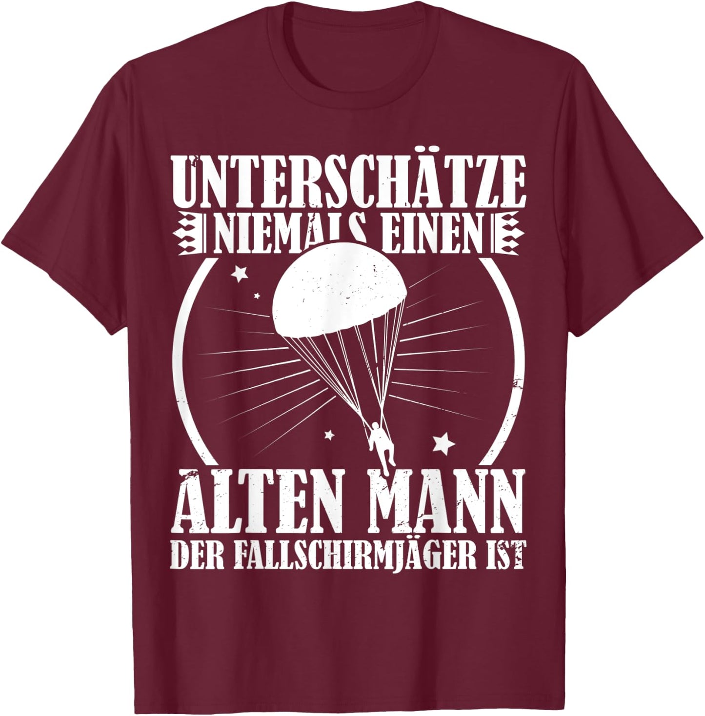 Paratroopers German Army Paratrooper Soldier T-Shirt - T-Shirt | Maroon