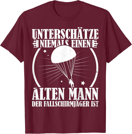 Paratroopers German Army Paratrooper Soldier T-Shirt - T-Shirt | Maroon
