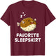Pufferfish Puffer Fish Nap Sleeping Sleep Pajama Nightgown T-Shirt - T-Shirt | Maroon