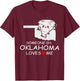 Someone In Oklahoma Loves Me Native America T-Shirt - T-Shirt | Maroon