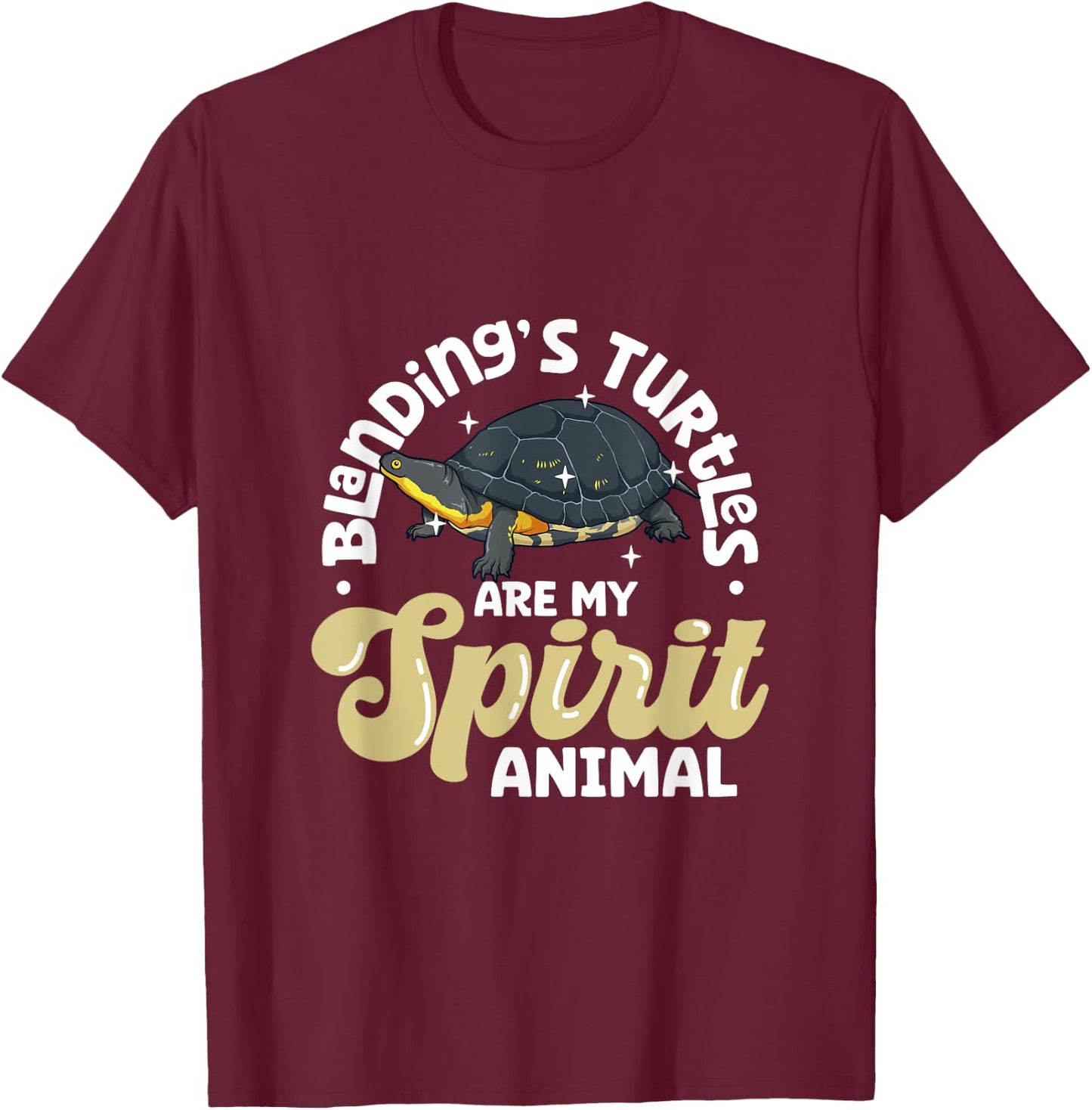My spirit animal - Blanding's Turtle T-Shirt - T-Shirt | Maroon