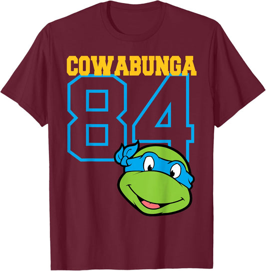 Teenage Mutant Ninja Turtles Leonardo Jersey Style T-Shirt - T-Shirt | Maroon