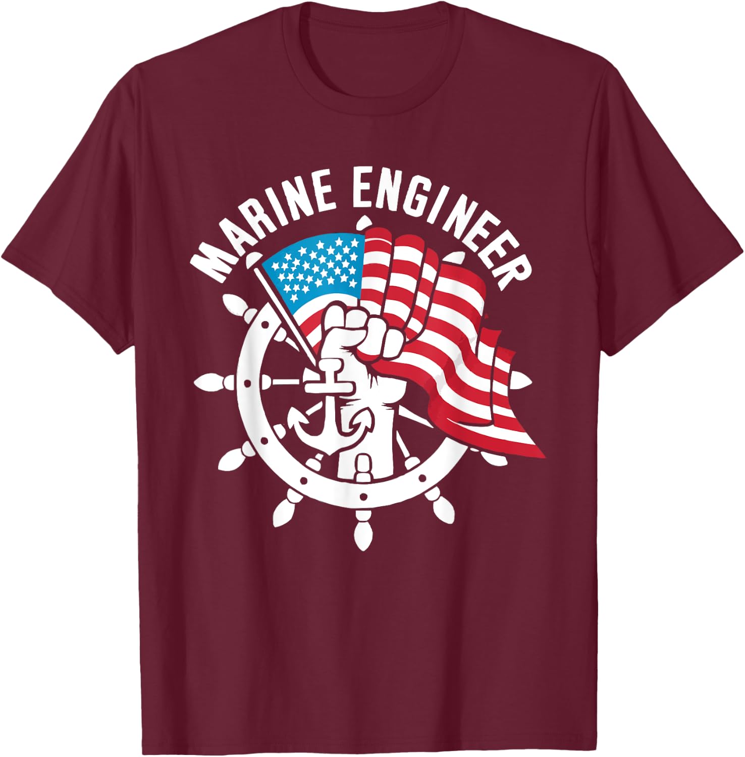 Marine Engineer Job Profession Marine Engineering T-Shirt - T-Shirt | Maroon