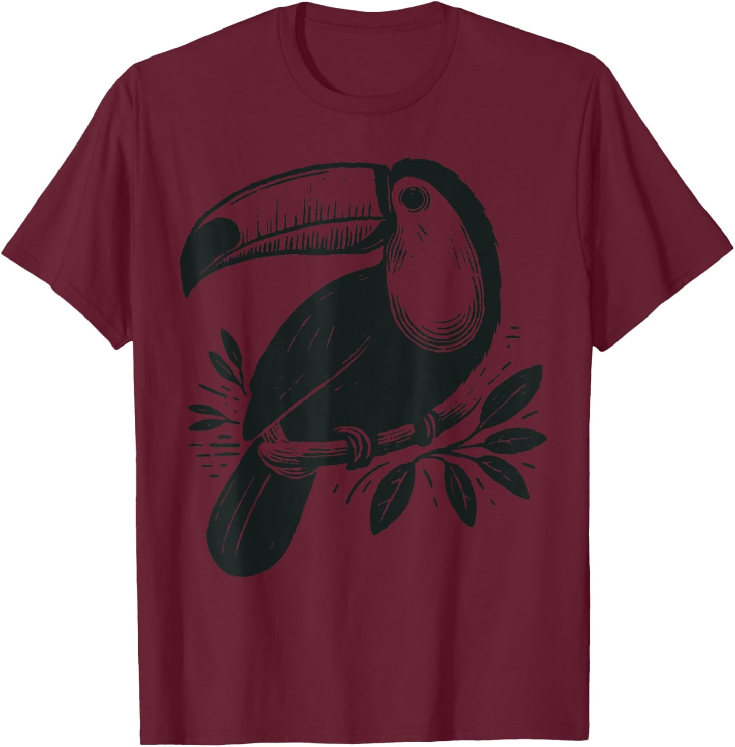 Toucan Bird Tropical Colorful Bird Summer Vacation Men Women T-Shirt - T-Shirt | Maroon