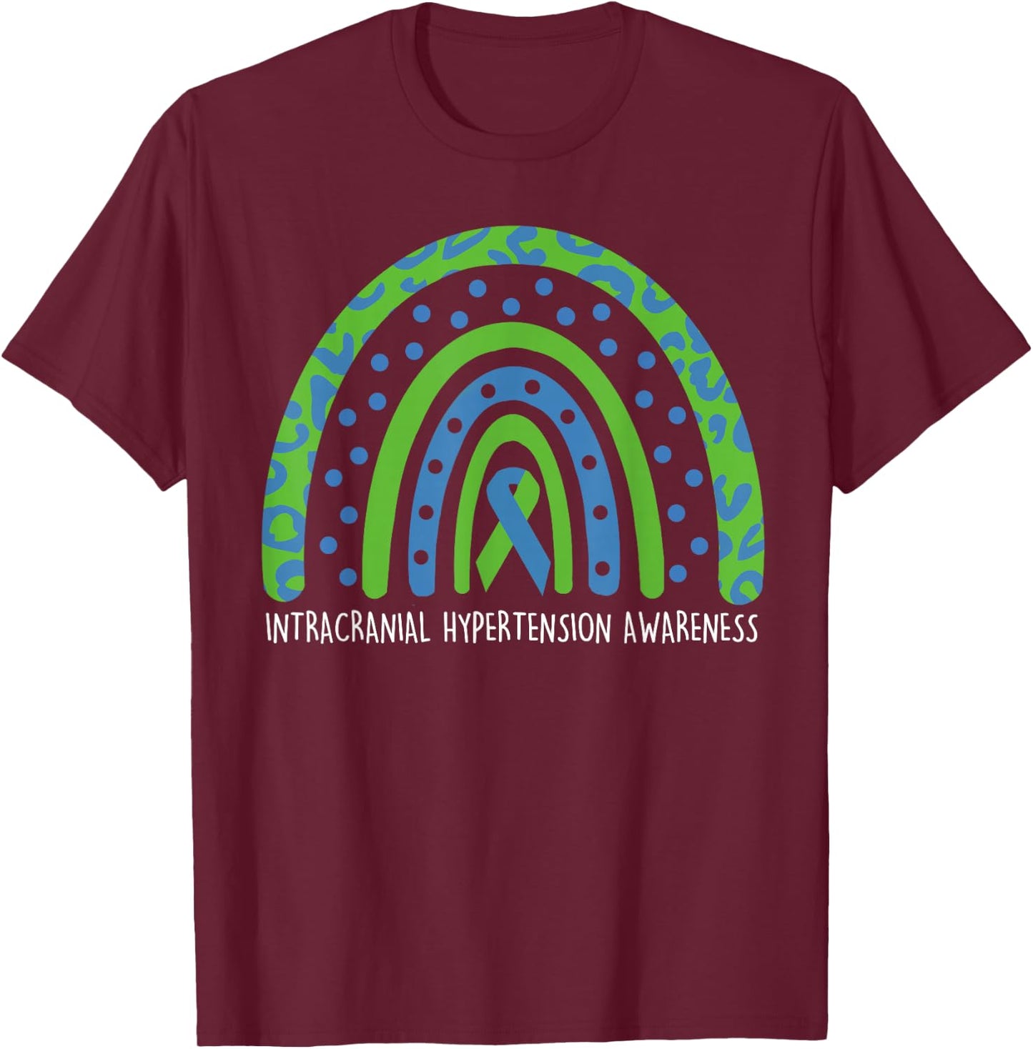 IIH Awareness Intracranial Hypertension Awareness IIH Surviv T-Shirt - T-Shirt | Maroon