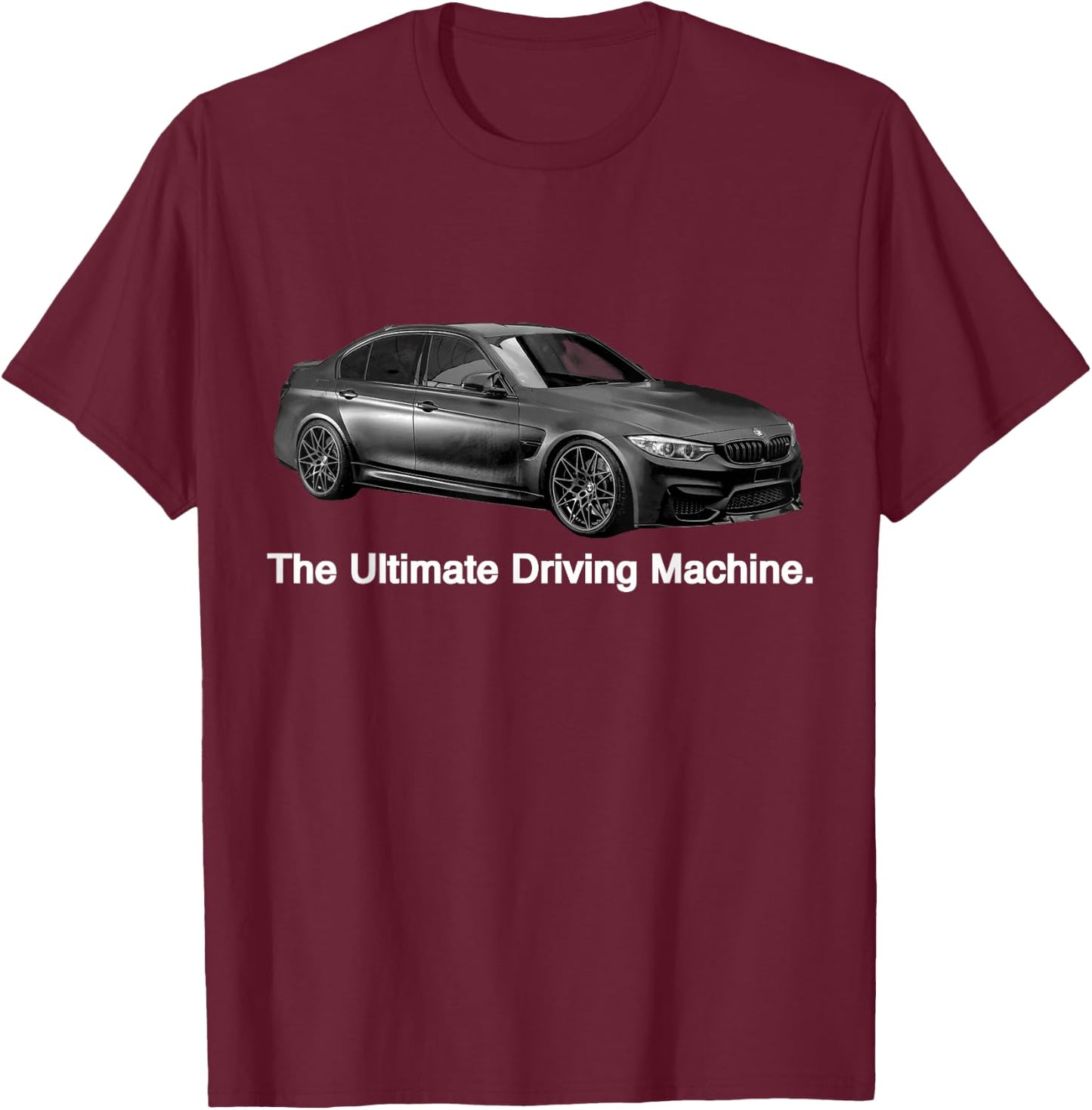 Ultimate Driving Machine Euro F80 M Three T-Shirt - T-Shirt | Maroon