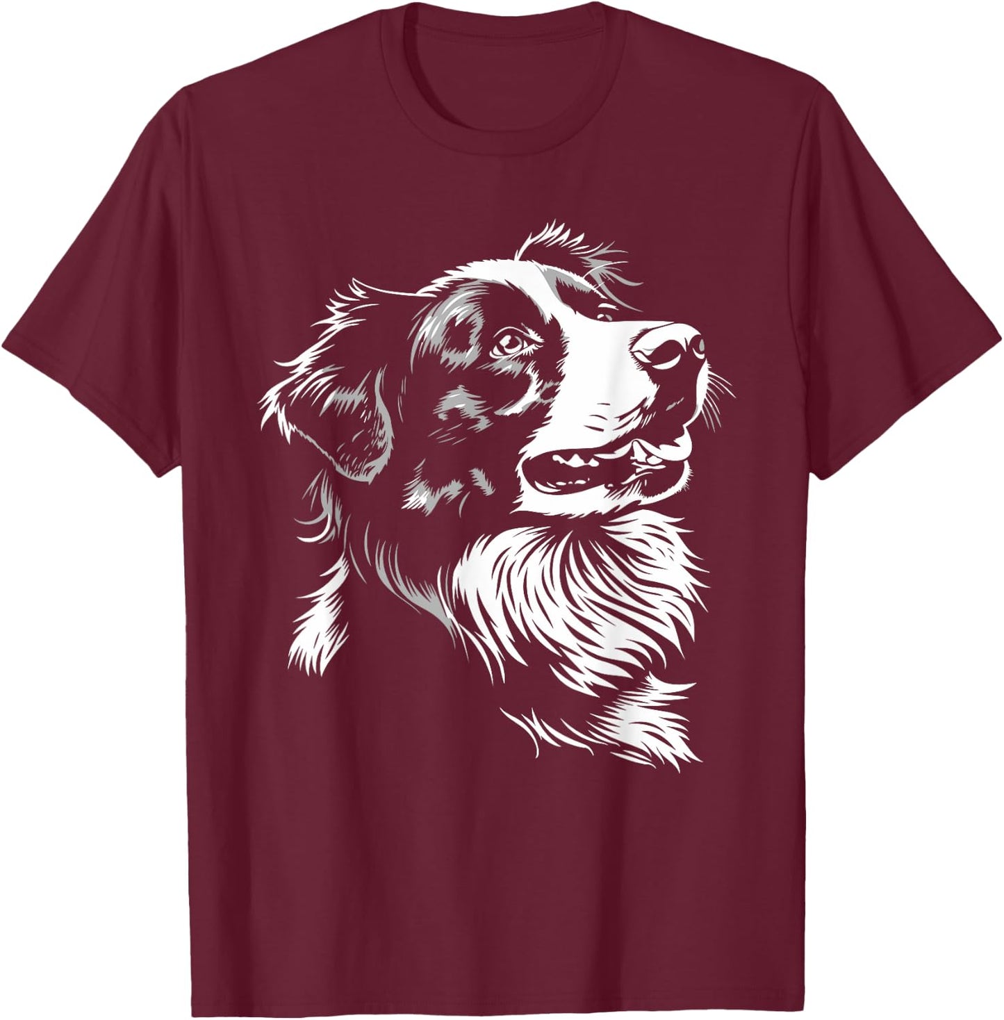 Loyal Australian Shepherddog Companion Women Kids T-Shirt - T-Shirt | Maroon